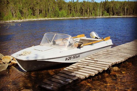 Лодка Казанка для рыбалки на Пяозере